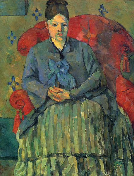 Paul Cezanne Madame Cezanne dans un fauteuil rouge oil painting picture